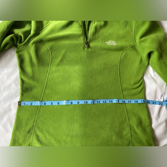 The North Face 1/4 zip pullover  green  size large (runs small) EUC - Picture 4 of 7
